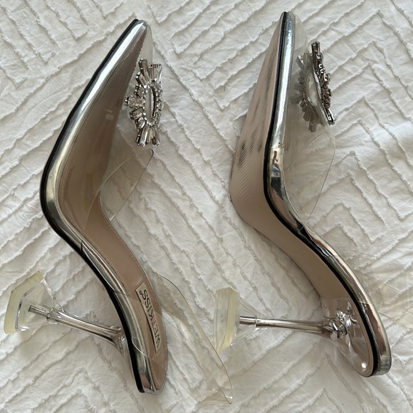 clear rhinestone heels - Picture 4 of 6